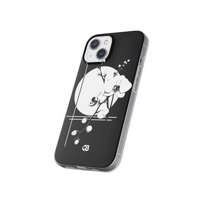 Black Lite Phone Case for iPhone - Lunar Orchid Grid
