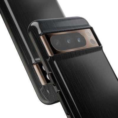 Black Tough Phone Case for Google Pixel - Brushed Obsidian Slate