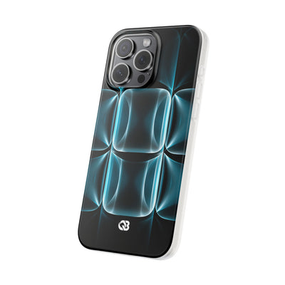 Translucent Cyber Grid · Lite Phone Case for iPhone ·  Teal