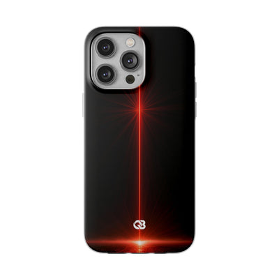 Red Lite Phone Case for iPhone - Crimson Flare Vector