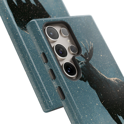 Nordic Boreal Moose · Tough Phone Case for Samsung · Blue