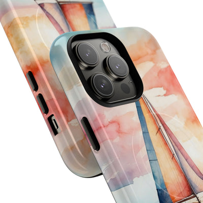 Crimson Horizon Sail · Tough+ Phone Case for iPhone · Magsafe