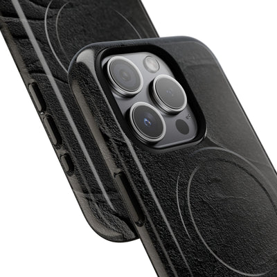 Obsidian Stucco Relief · Tough 2.0 Magnetic Phone Case for iPhone · Black