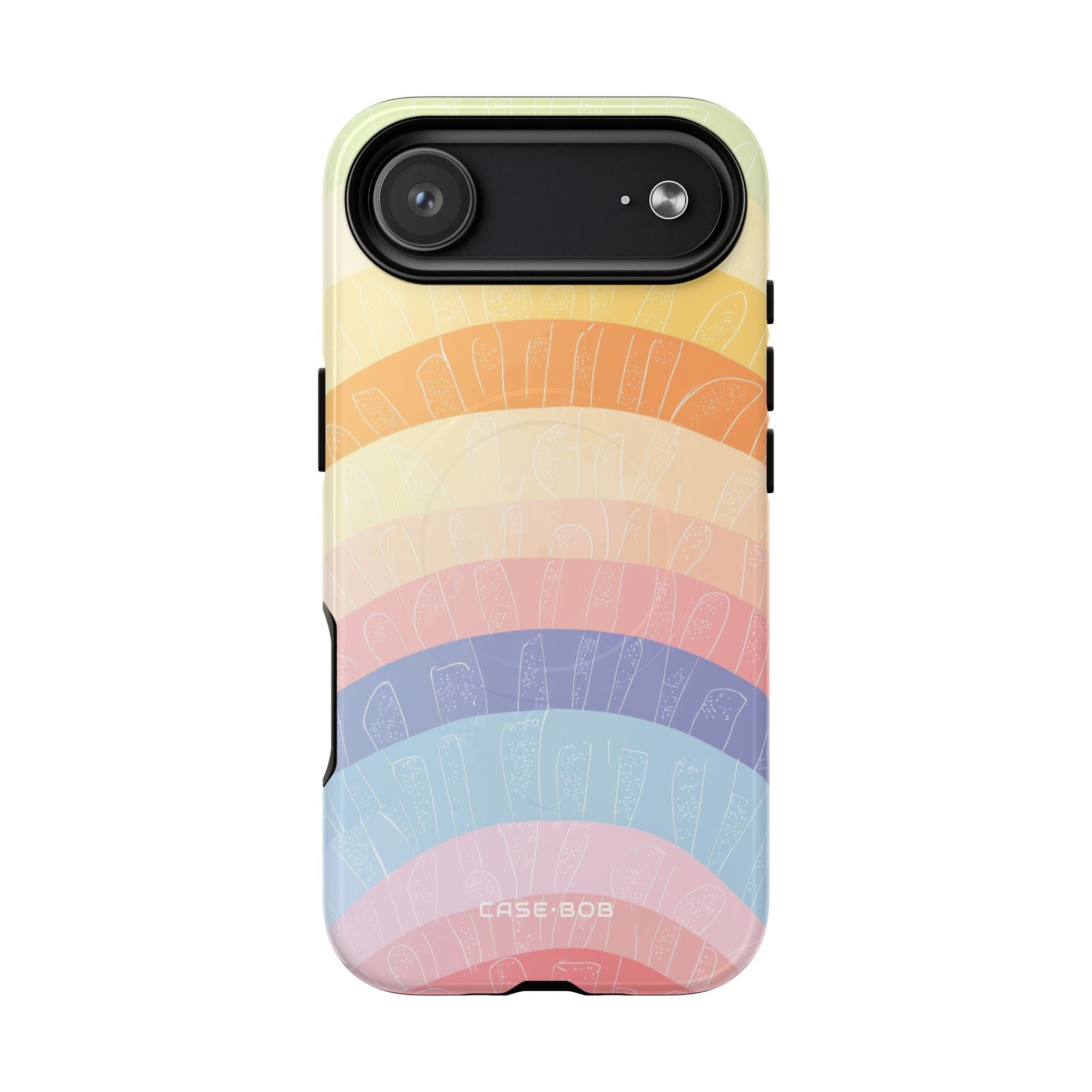 Pastel Rainbow Bands iPhone 17 Air Case - Tough+ - CASE•BOB