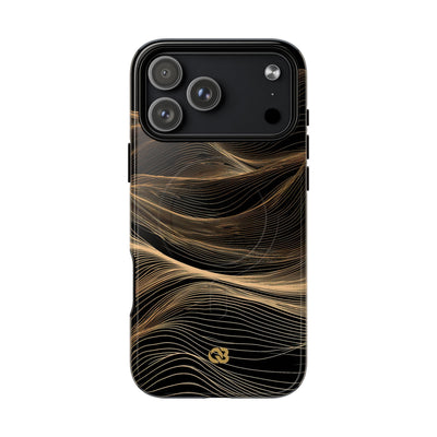 Black Tough 2.0 Magsafe Phone Case for iPhone - Copper Topo Ridge