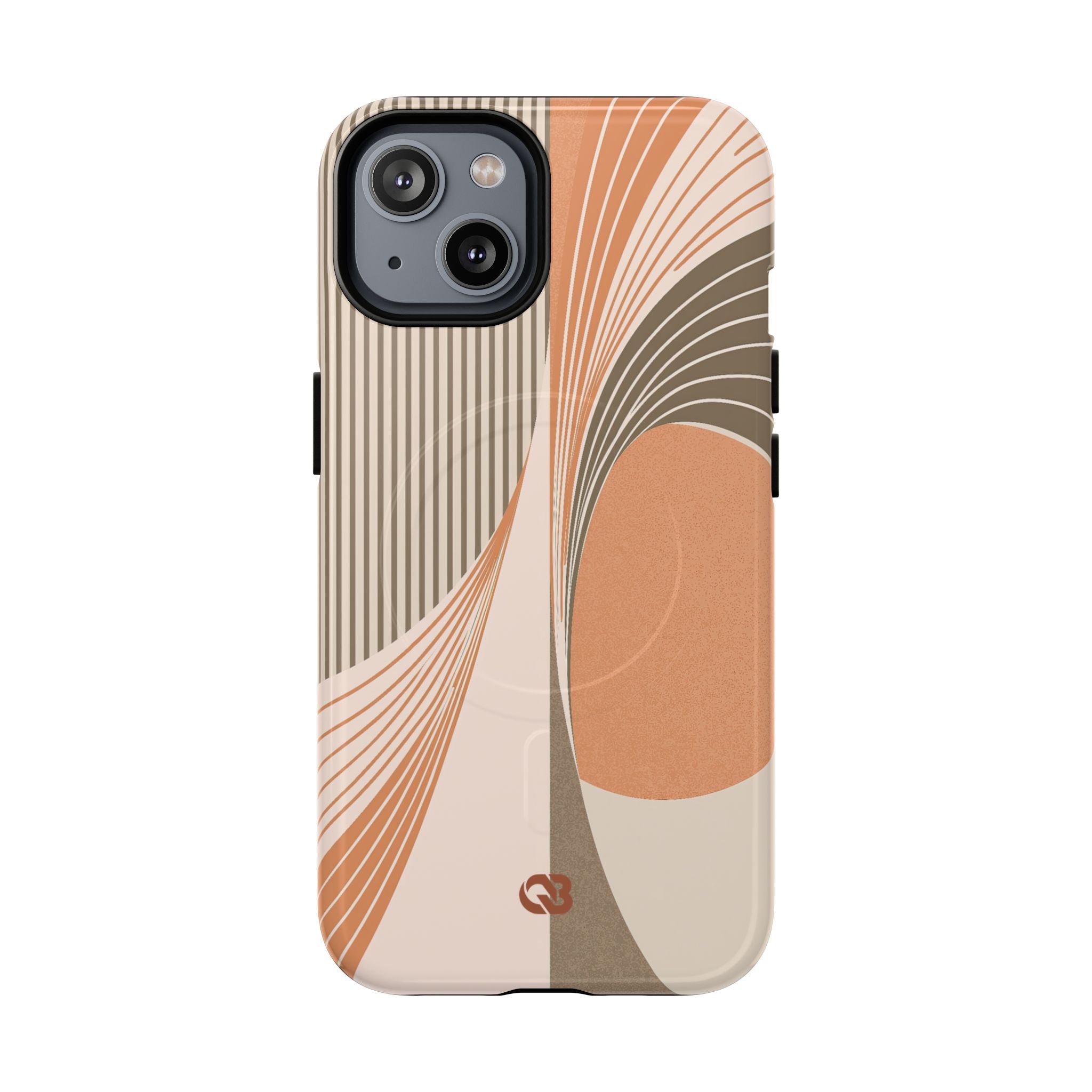Orange Tough 2.0 Magsafe Phone Case for iPhone - Desert Arc Horizon