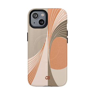 Orange Tough 2.0 Magsafe Phone Case for iPhone - Desert Arc Horizon