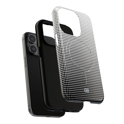 Black Tough 2.0 Magsafe Phone Case for iPhone - Obsidian Halftone Flux