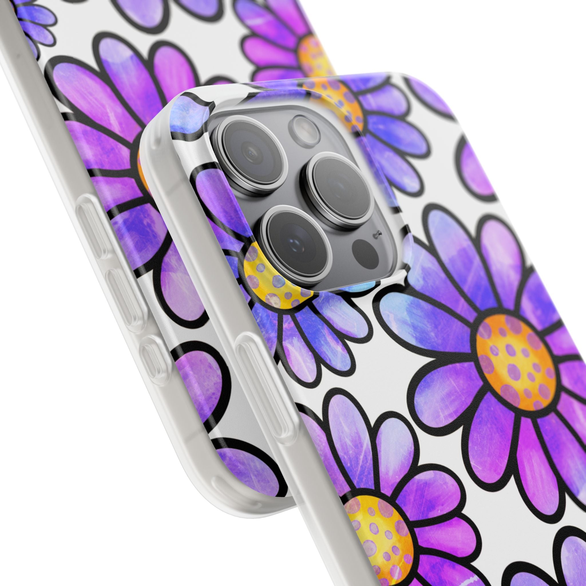 Polka Dot Blooms iPhone 15 Pro Max Case - Soft