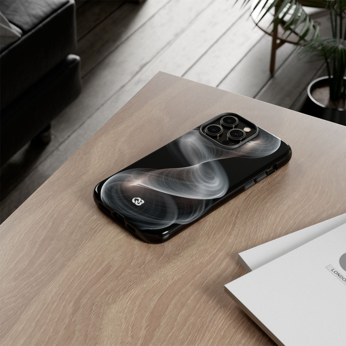 Luminous Vortex · Tough Phone Case for iPhone · Black