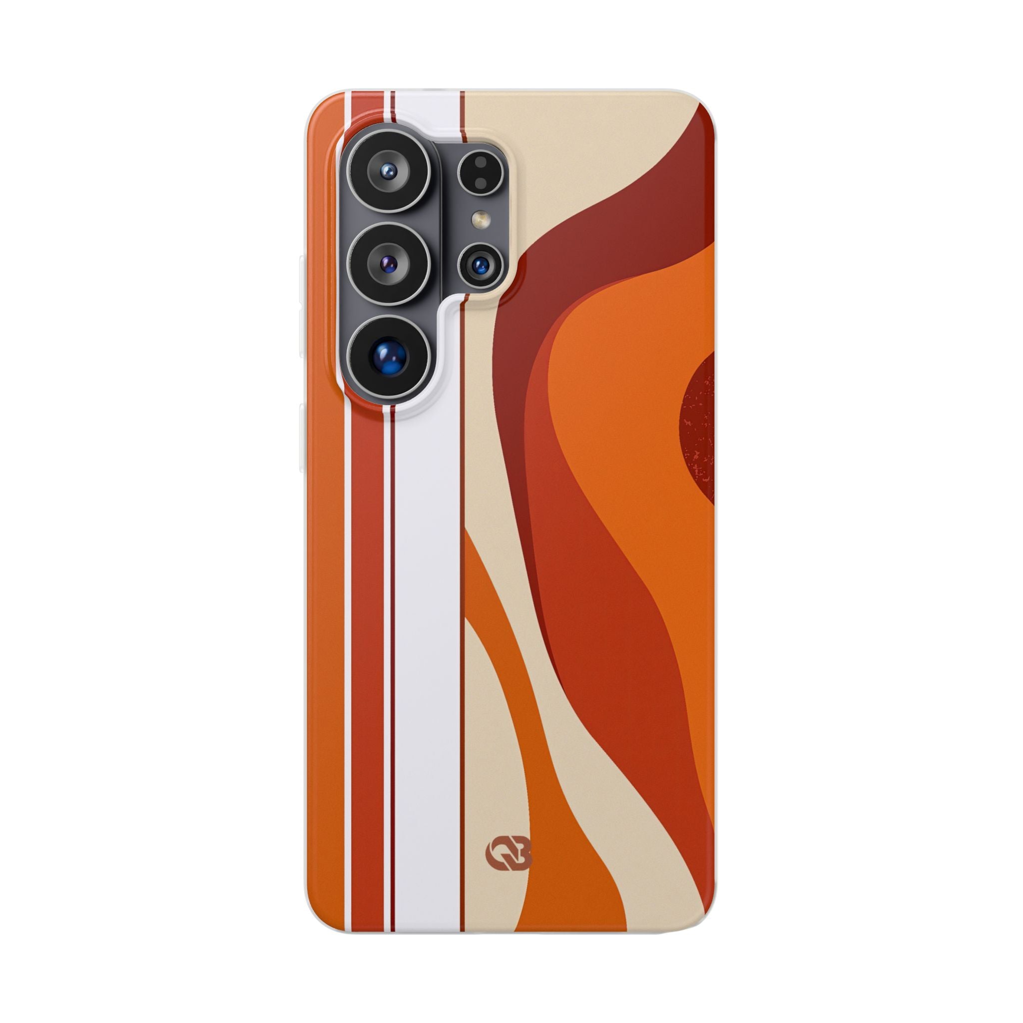 Orange Lite Phone Case for Samsung - Terracotta Metro Line