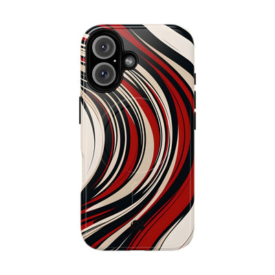 Crimson Flow Waves · Tough+ Magsafe