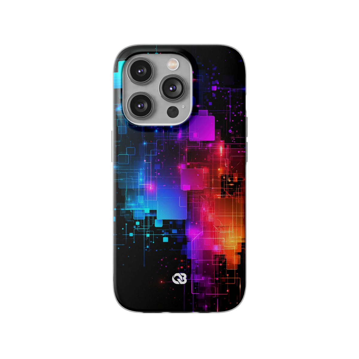 Spectral Circuit Grid · Lite Phone Case for iPhone ·  Black