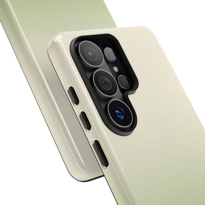Green Tough Phone Case for Samsung - Bone Sage Fade