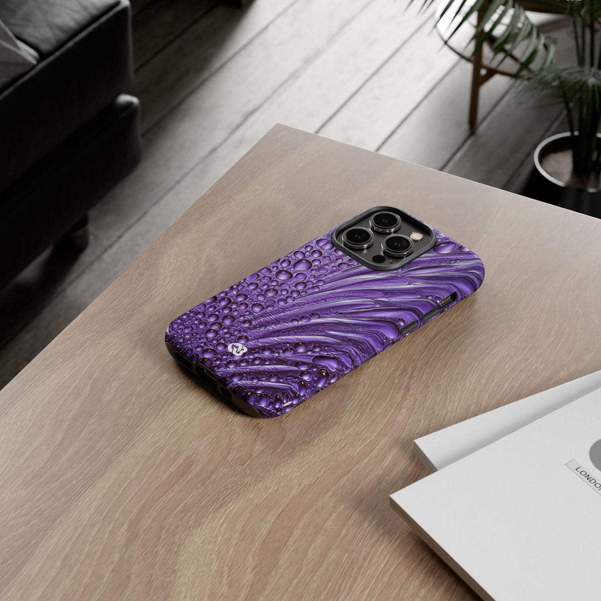 Violet Liquid Gel · Tough Phone Case for iPhone · Purple