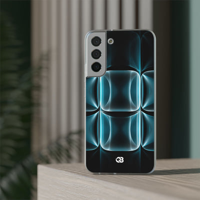 Translucent Cyber Grid · Lite Phone Case for Samsung · Teal