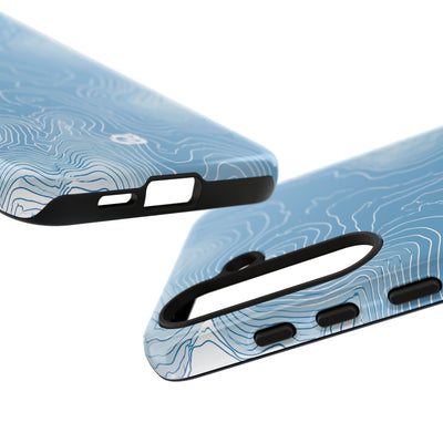 Glacial Basin Topo · Tough Phone Case for Samsung · Blue