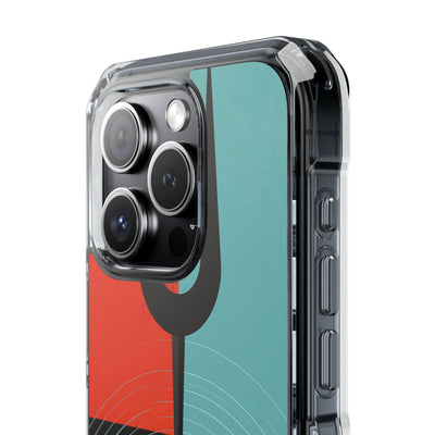 Teal Impact MagSafe Phone Case for iPhone - Sonic Static Split