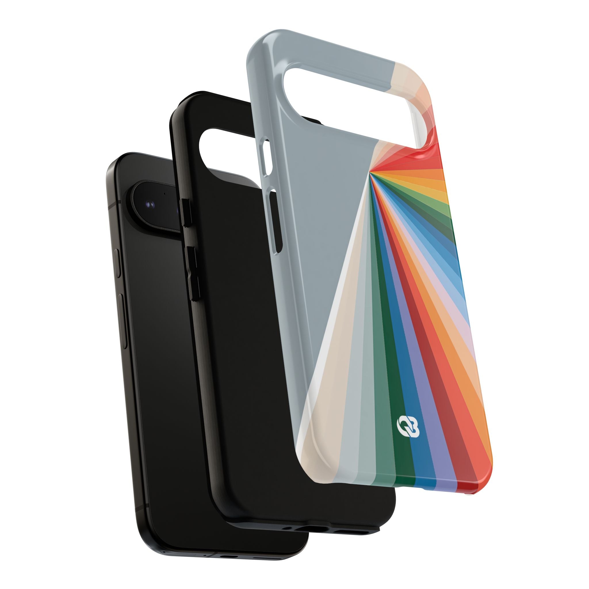 Grey Tough Phone Case for Google Pixel - Slate Prism Burst