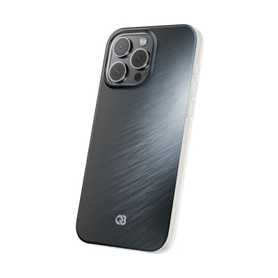 Grey Lite Phone Case for iPhone - Charcoal Brushed Steel