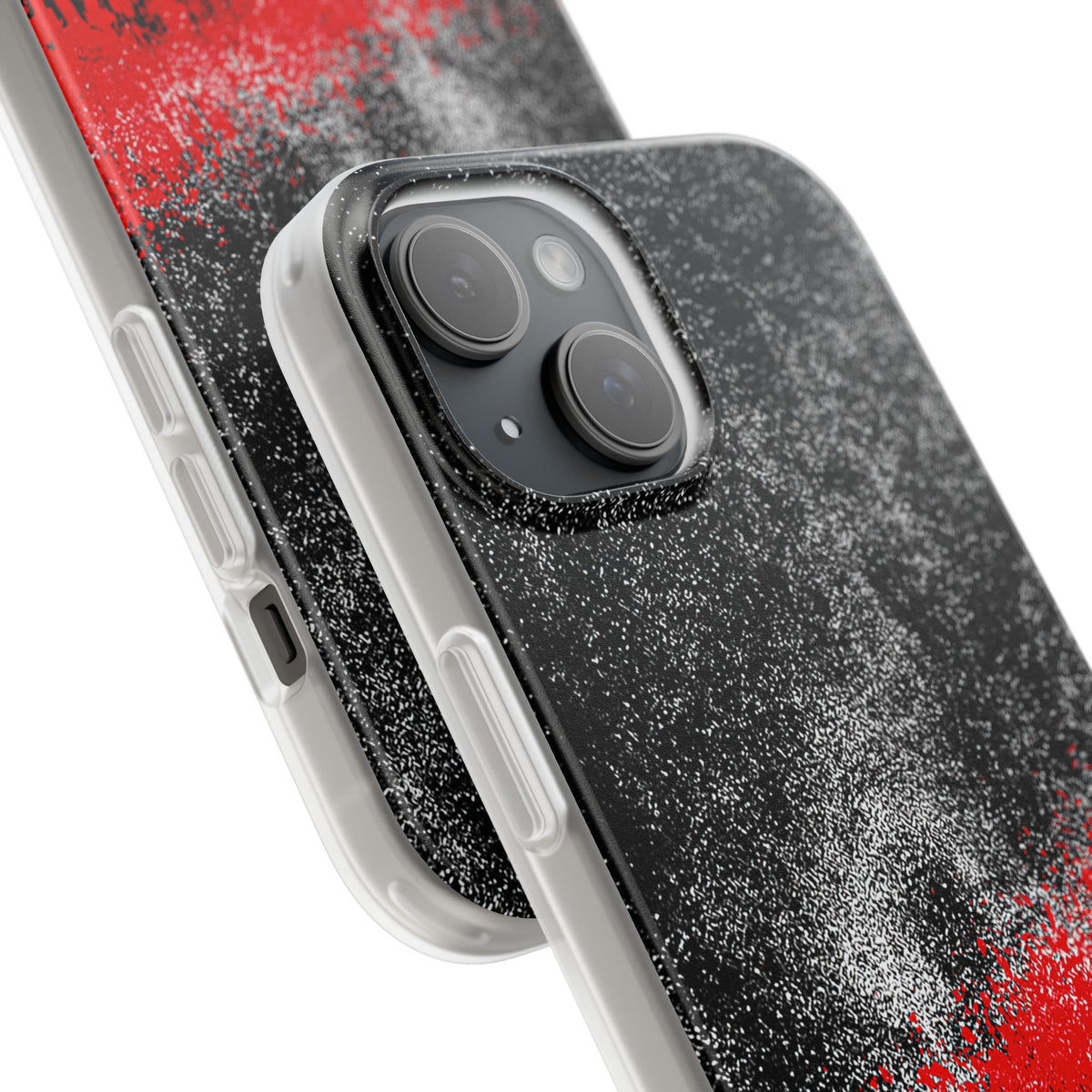 Crimson Noir Drip · Lite Phone Case for iPhone ·  Black