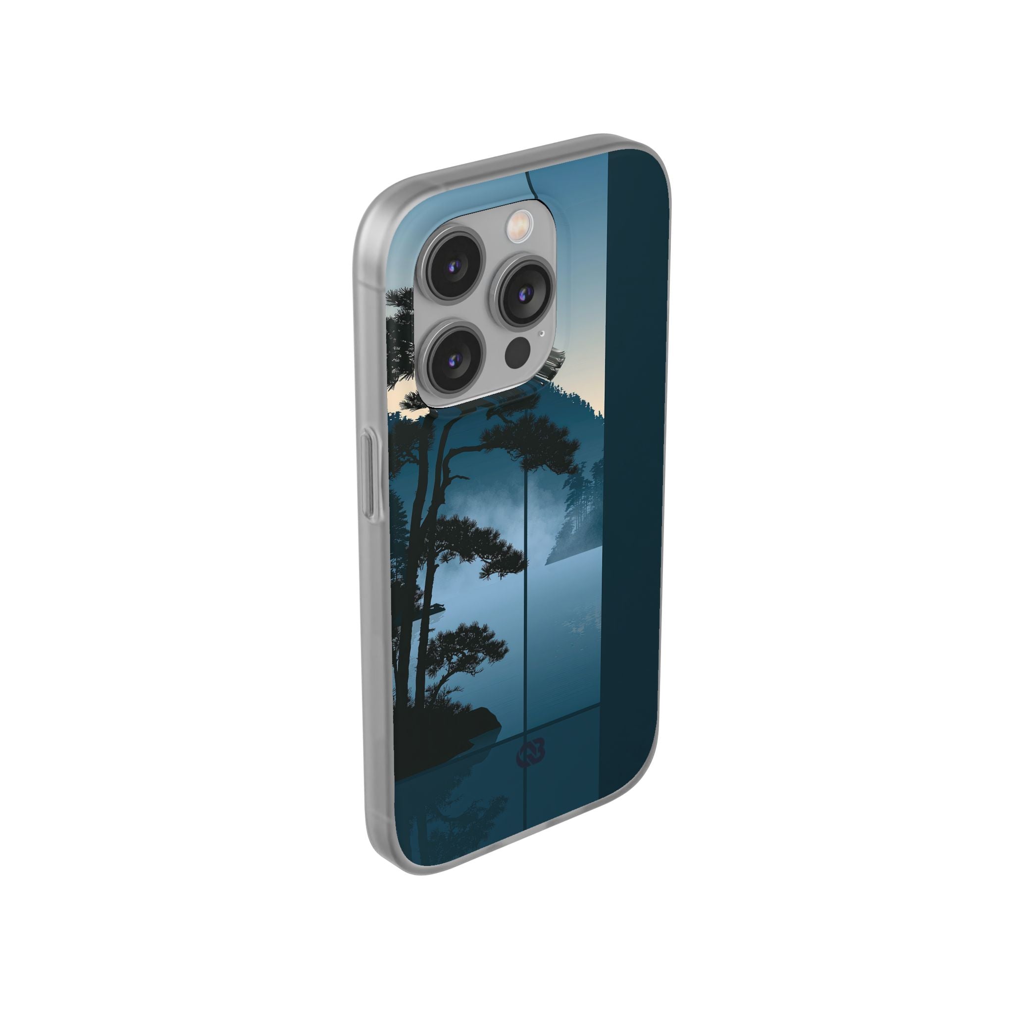 Blue Lite Phone Case for iPhone - Kyoto Mist Pine