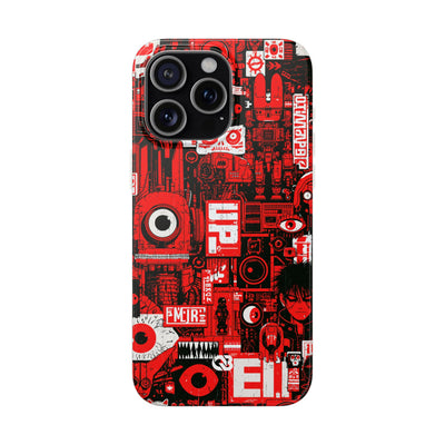 Neo Mecha Collage · Lite Phone Case for iPhone ·  Red