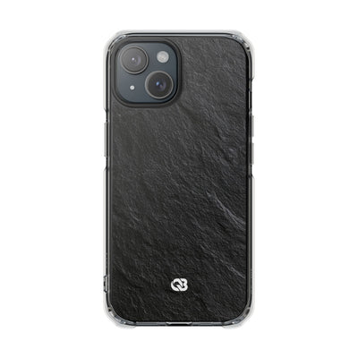 Obsidian Slate · Clear Impact Magnetic Phone Case for iPhone ·  Black