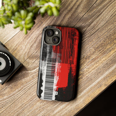 Distorted Barcode · Tough Phone Case for iPhone · Black