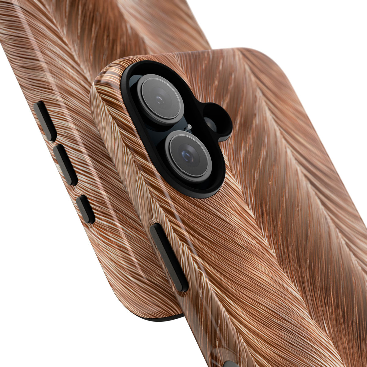 Rose Gold Weave · Tough Phone Case for iPhone · Brown