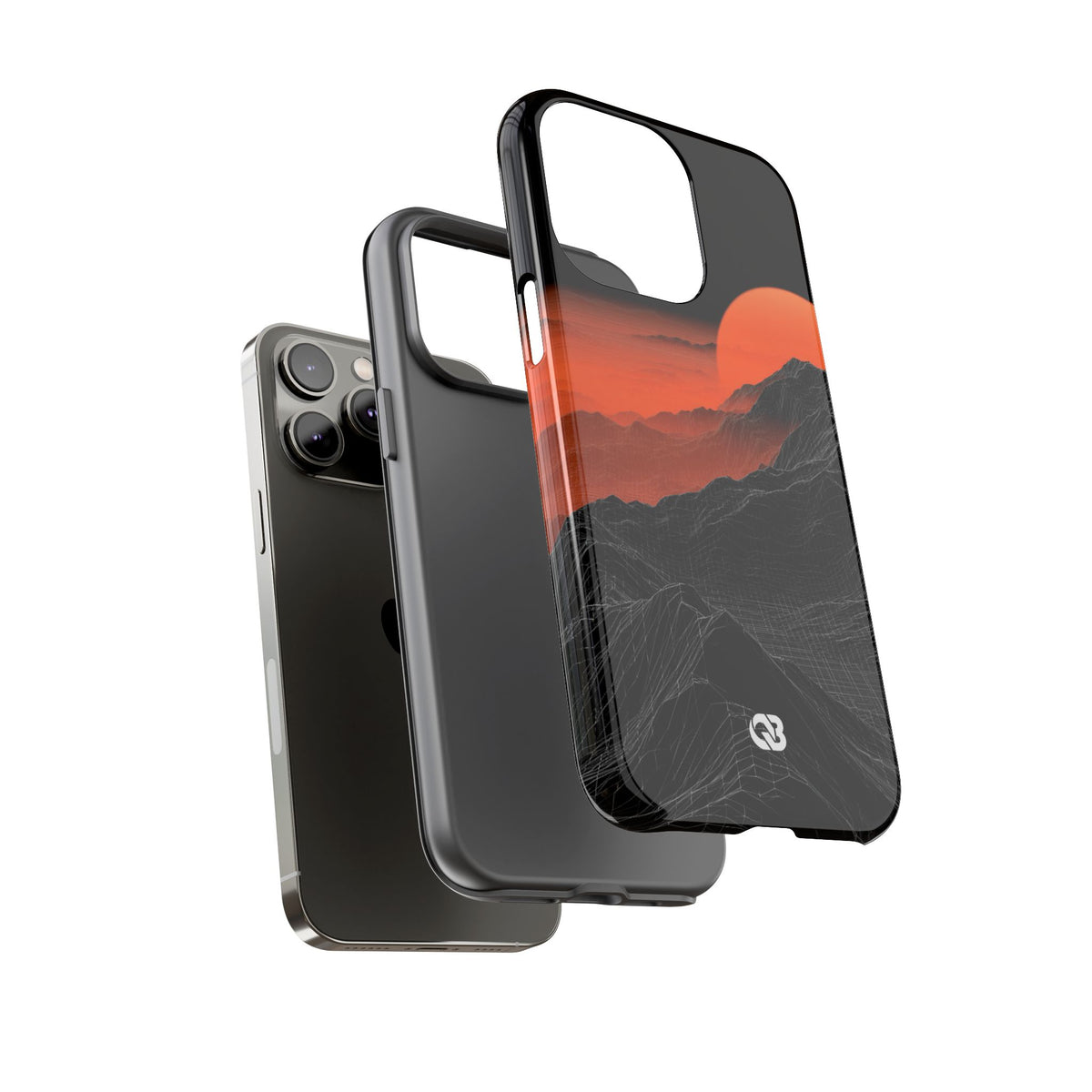 Solar Ridge Mesh · Tough Phone Case for iPhone · Black