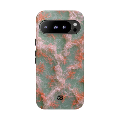 Coral Pixel Matrix · Tough Phone Case for Pixel ·  Green