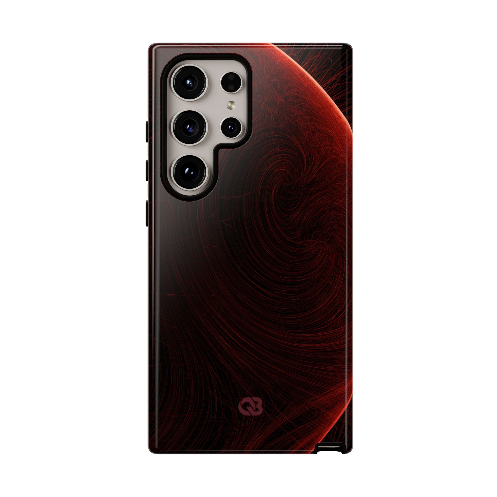 Red Tough Phone Case for Samsung - Crimson Flare Flux