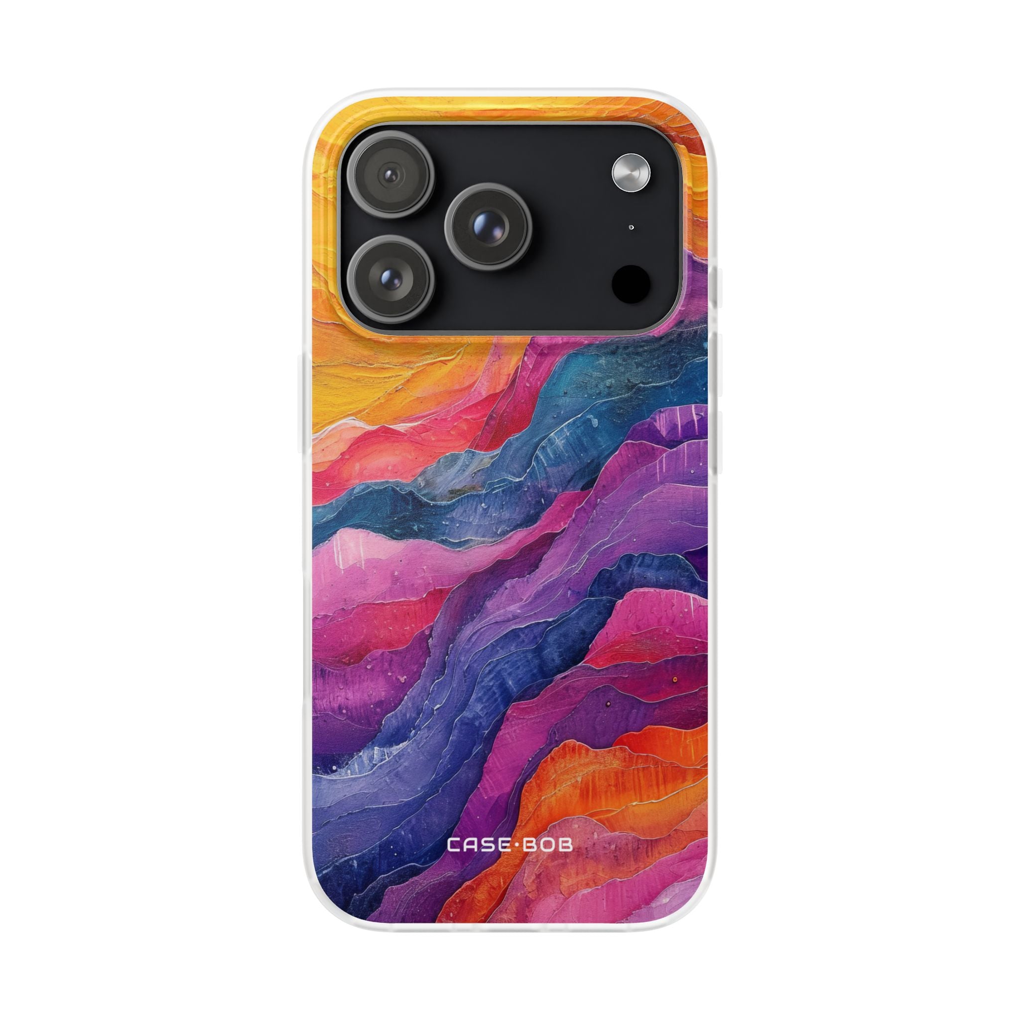 Vibrant Flow iPhone 17 Pro Case - Soft - CASE•BOB
