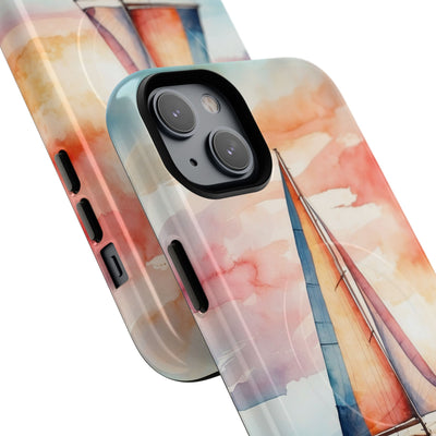 Crimson Horizon Sail · Tough+ Phone Case for iPhone · Magsafe
