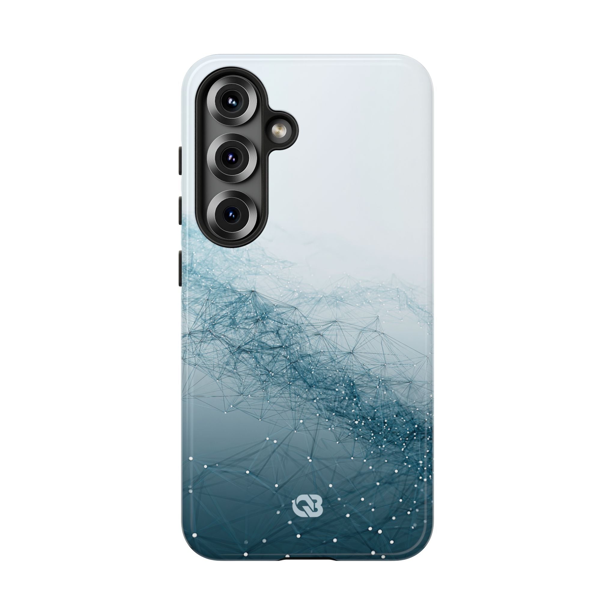 Teal Tough Phone Case for Samsung - Cyan Vector Lattice