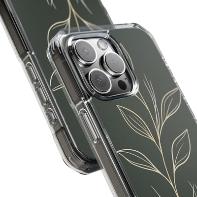 Green Impact MagSafe Phone Case for iPhone - Deep Moss Willow