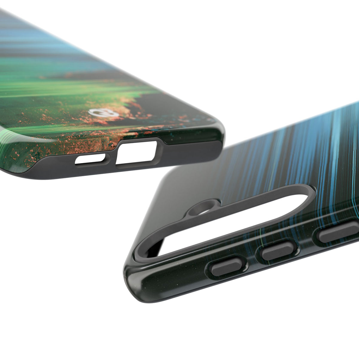 Digital Shoreline Drift · Tough Phone Case for Samsung · Teal