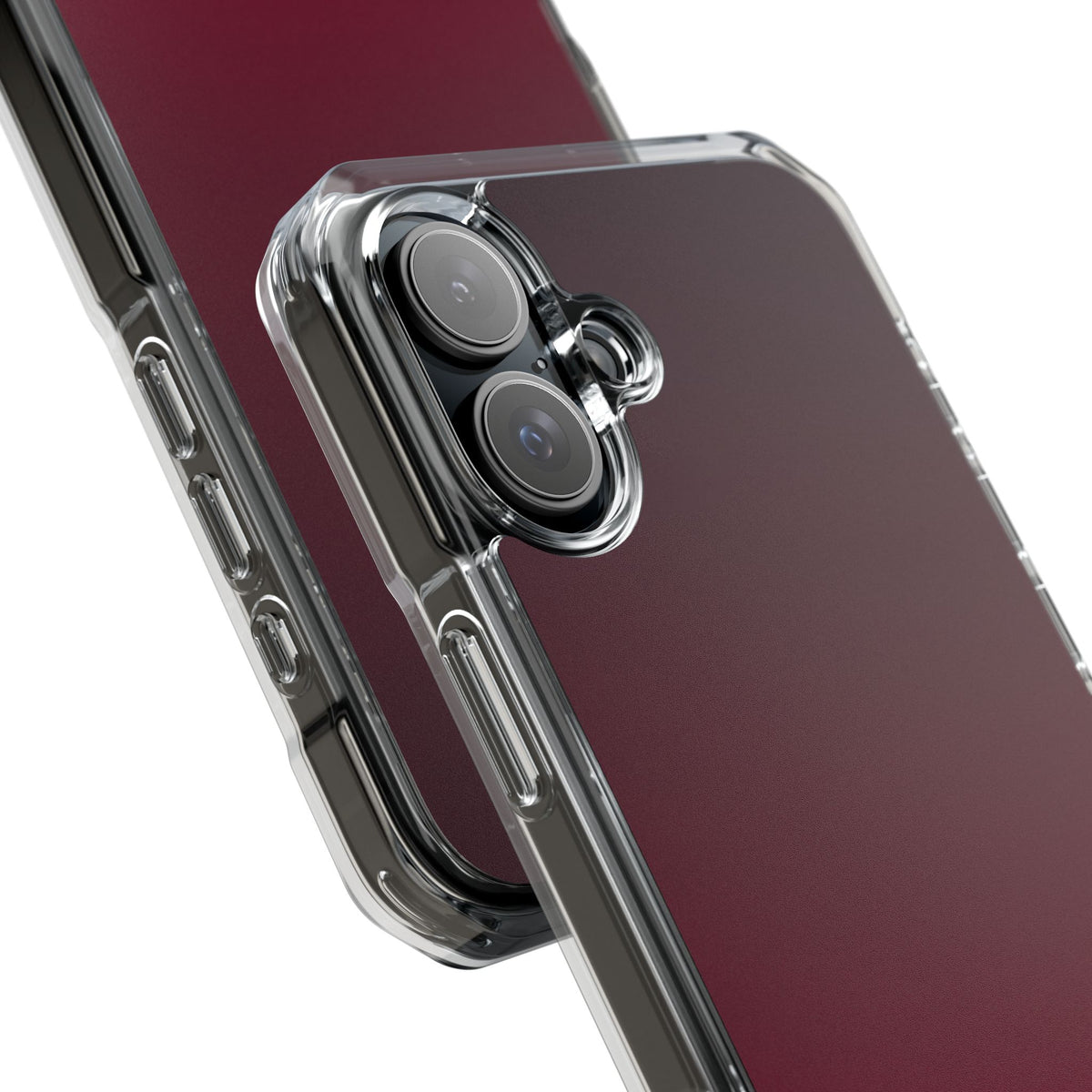 Bordeaux Spectrum · Clear Impact Magnetic Phone Case for iPhone · Red