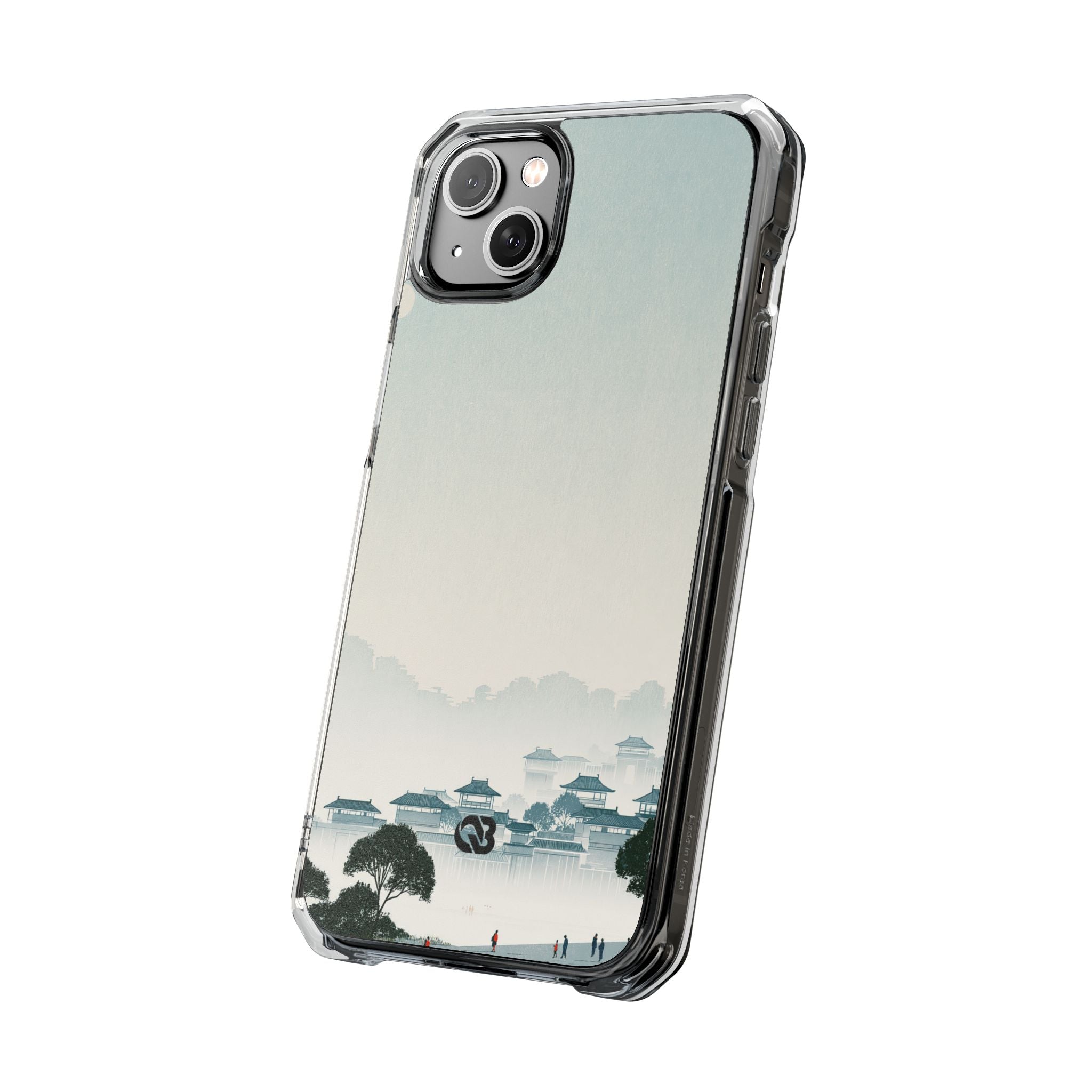 Blue Impact MagSafe Phone Case for iPhone - Mist Valley Pagoda