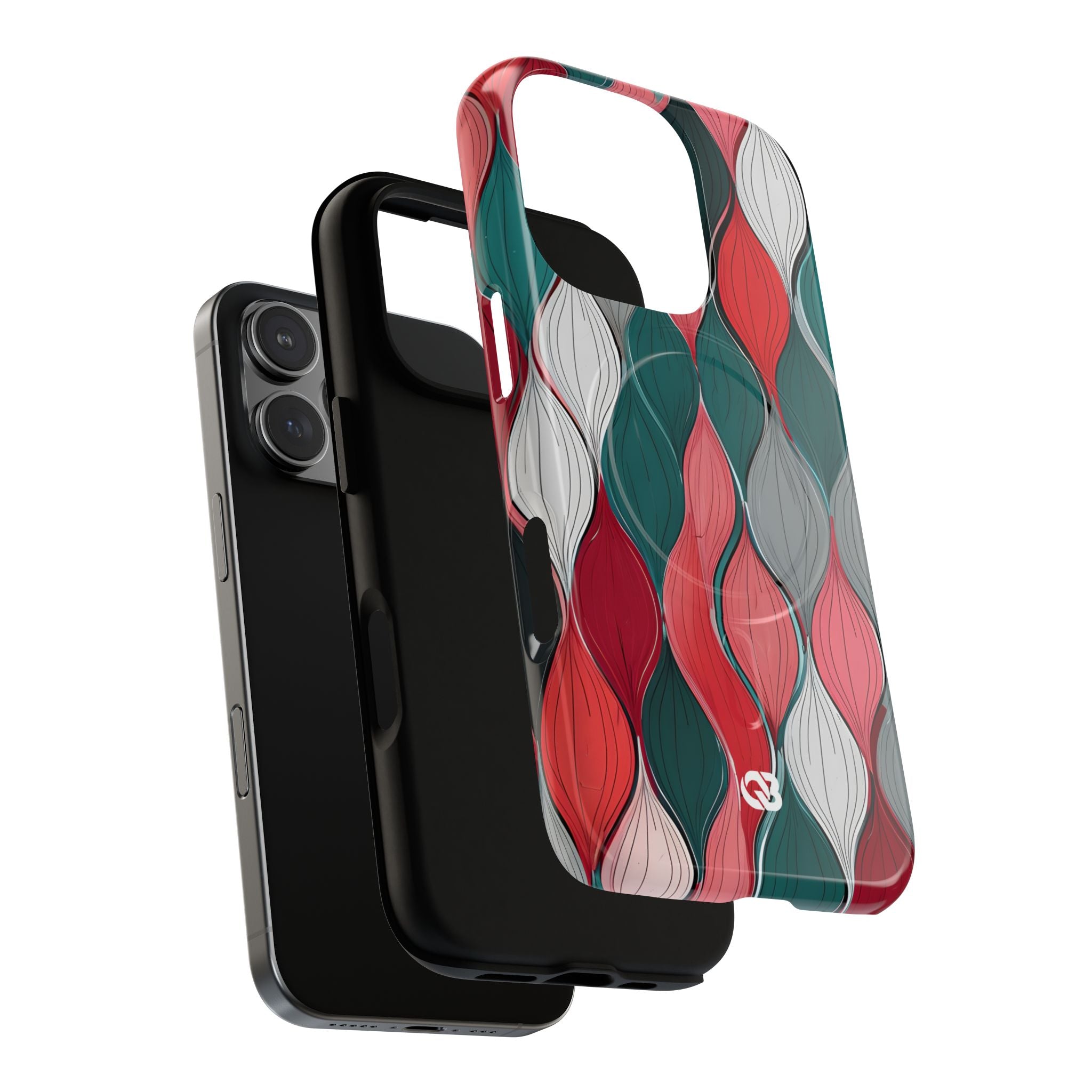 Slate Rose Ripple · Tough+ Hoesje voor iPhone · Magsafe