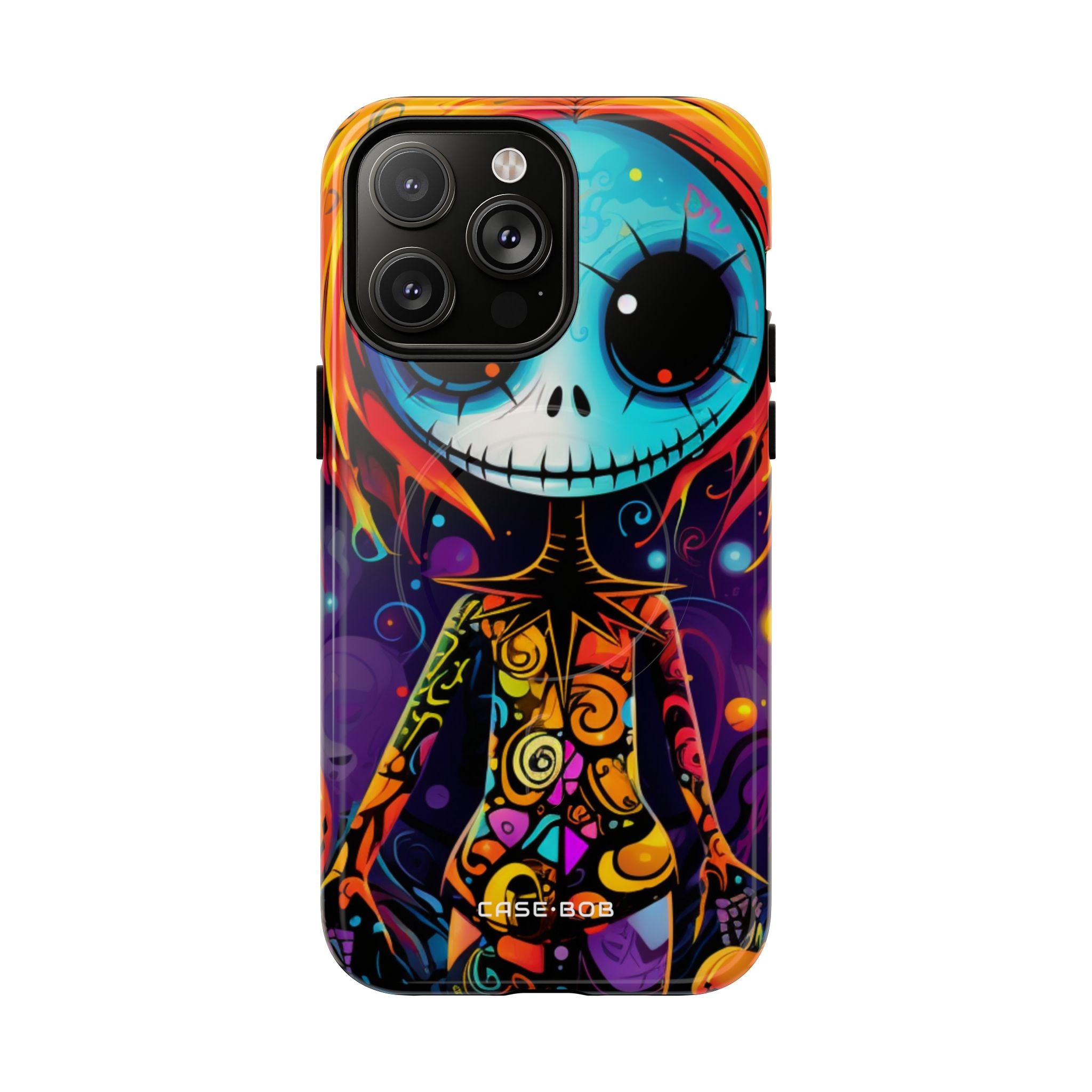 Blue Skull Swirl iPhone 14 Pro Max Case - Tough+ - CASE•BOB