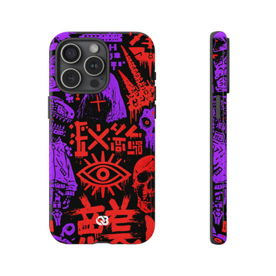Underground Cyber Glyphs · Tough Phone Case for iPhone · Black