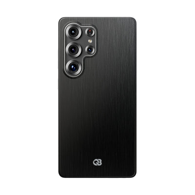 Obsidian Brushed Steel · Lite Phone Case for Samsung · Black
