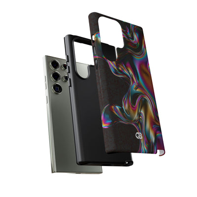 Purple Tough Phone Case for Samsung - Liquid Neon Chrome
