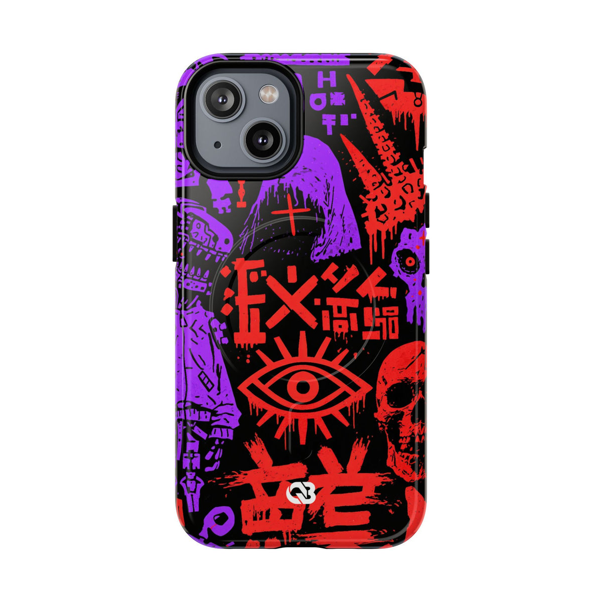 Underground Cyber Glyphs · Tough 2.0 Magnetic Phone Case for iPhone · Black