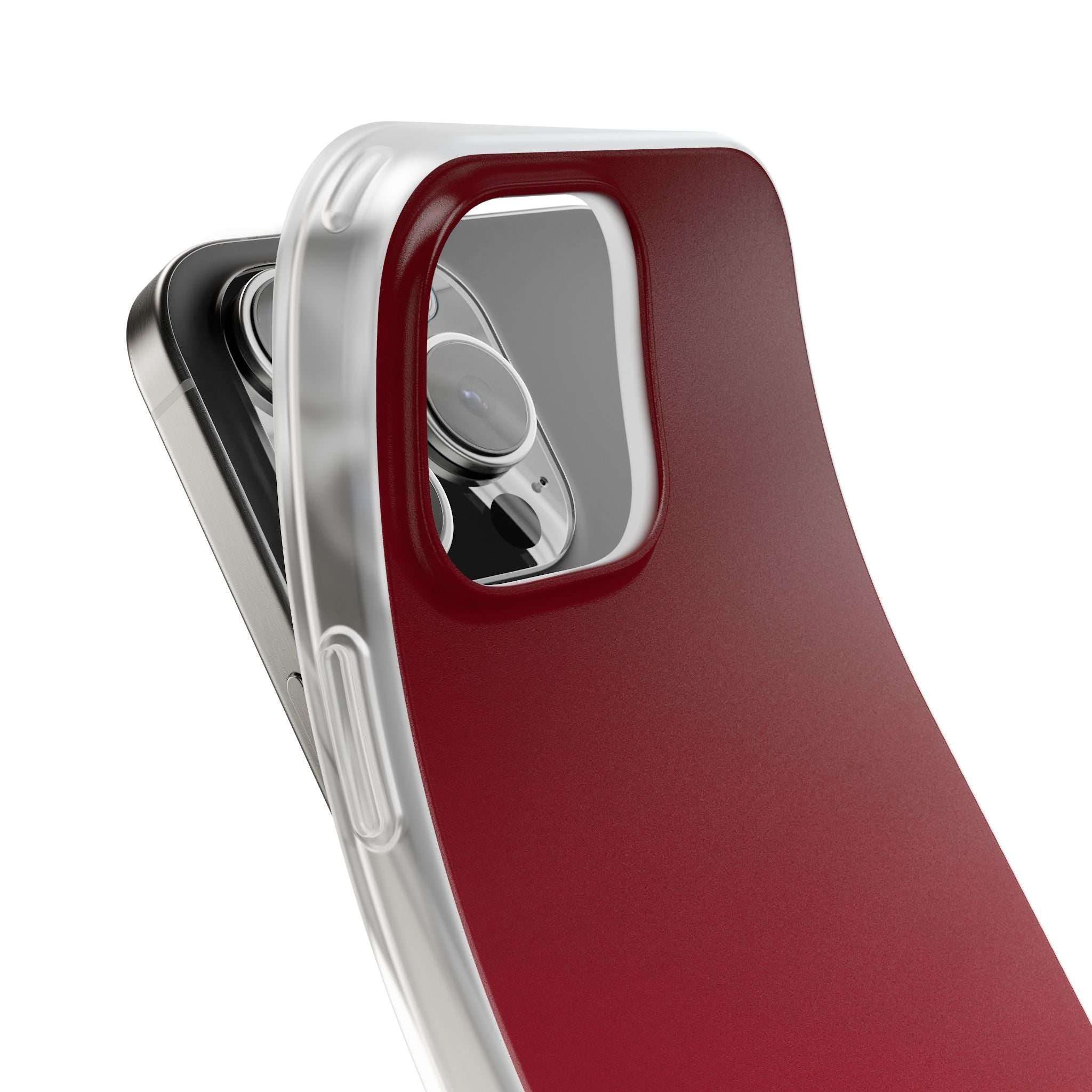 Red Lite Phone Case for iPhone - Crimson Velvet Fade