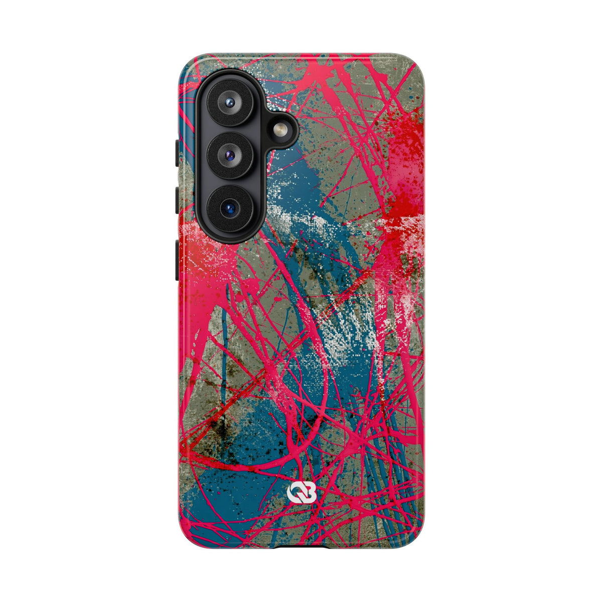 Neon Static Drip · Tough Phone Case for Samsung · Pink
