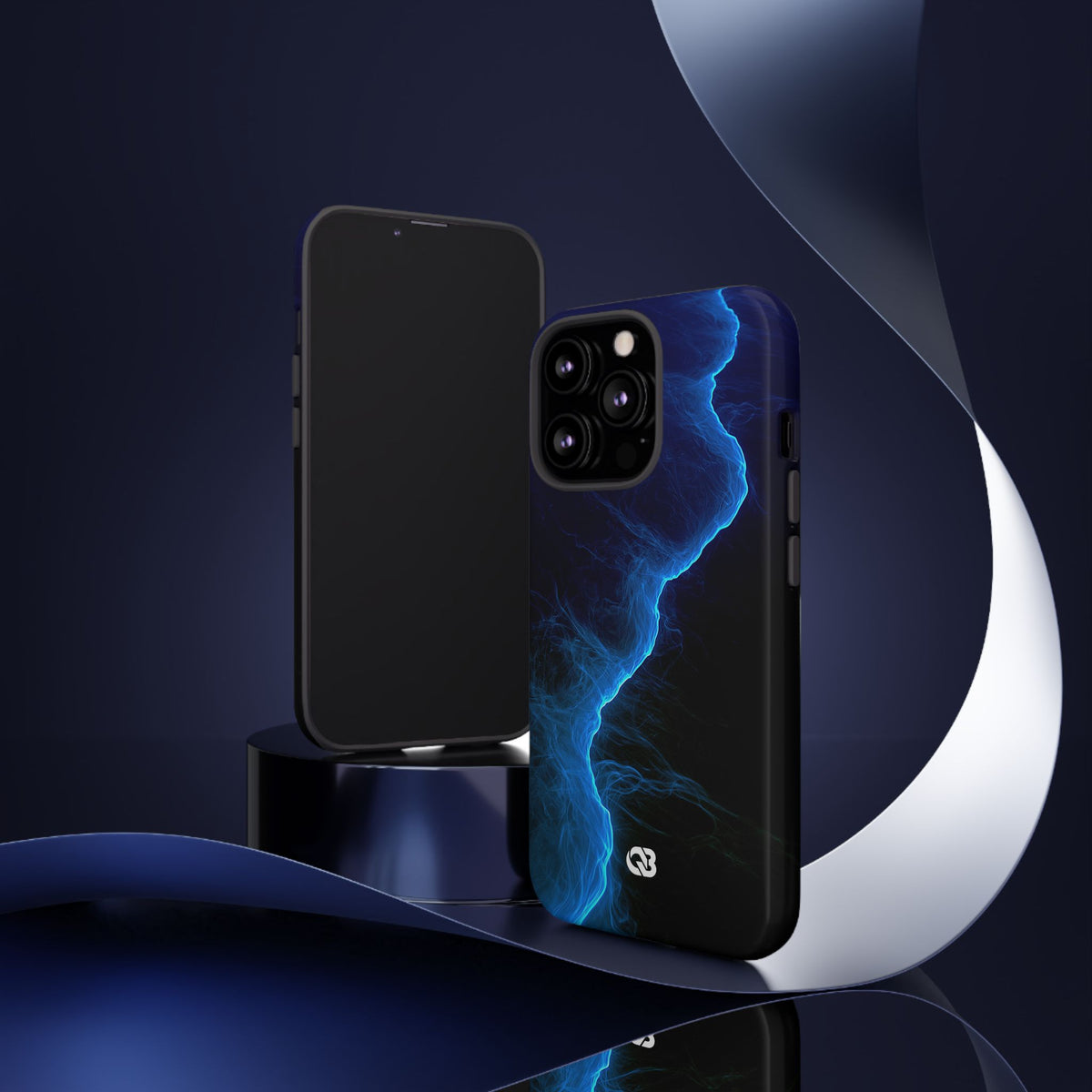 Electric Azure Drift · Tough Phone Case for iPhone · Blue
