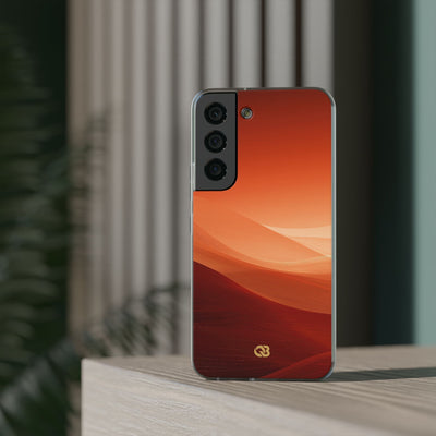 Orange Lite Phone Case for Samsung - Crimson Dune Gradient